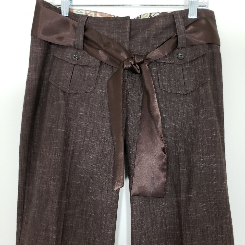 💥FINAL💥Charlotte Russe brown cuffed pants SIZE 9🤍